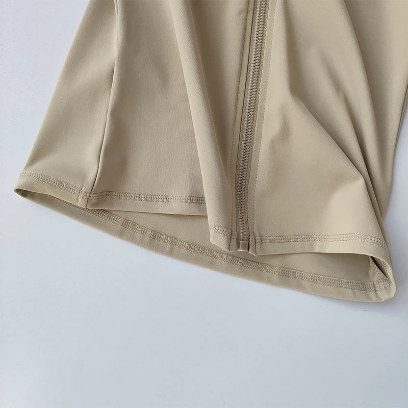 High-End Standing Collar Yoga Jacket