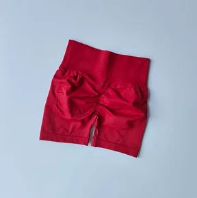 High-Waist Peach Hip Lifting Sports Shorts