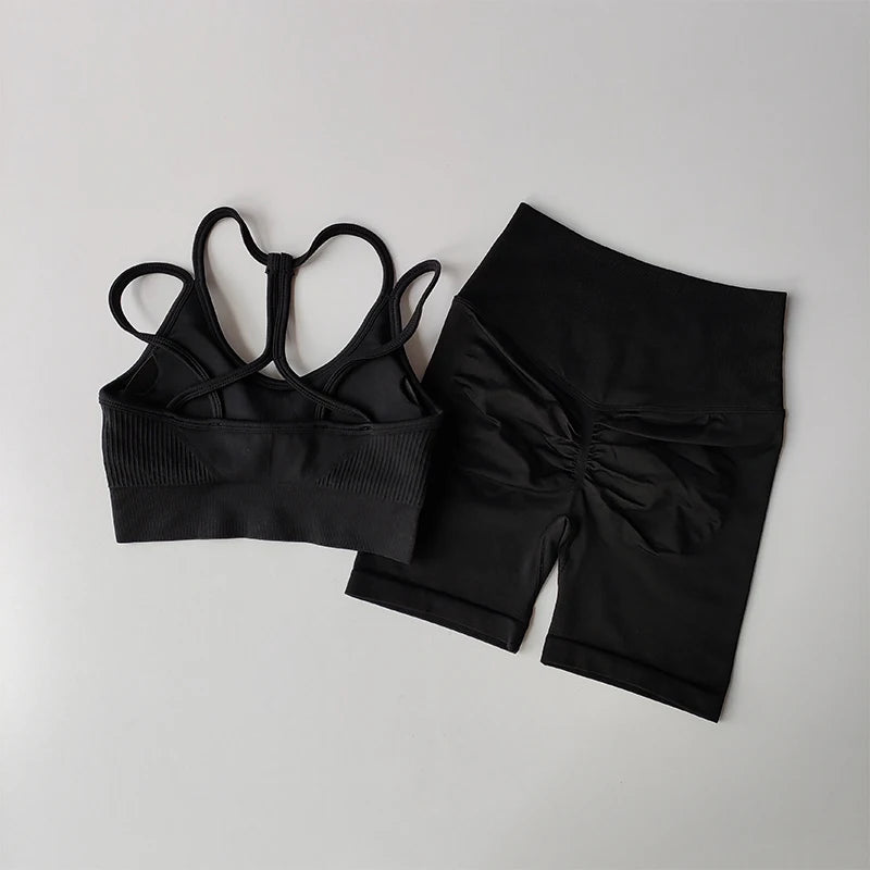 Peach-Lift High-Waist Sports & Shockproof Bra
