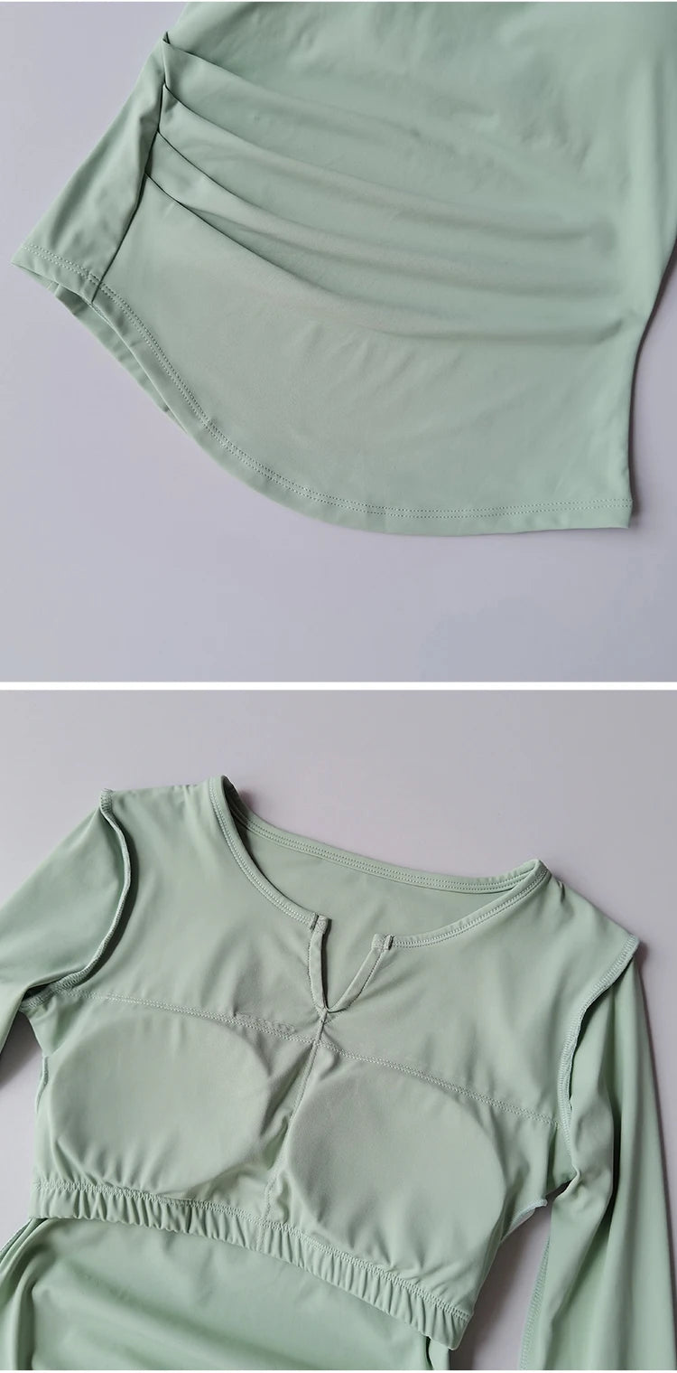 Long Sleeve Slim Fit Camisole Shirt