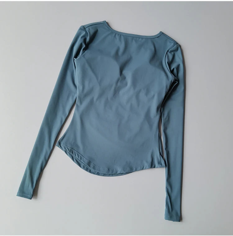 Long Sleeve Slim Fit Camisole Shirt