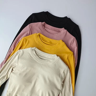Long Sleeve Seamless  Camisole Top