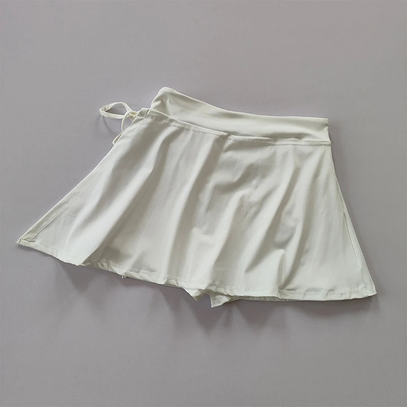 Side Split Skirt  with Pants and pocket
