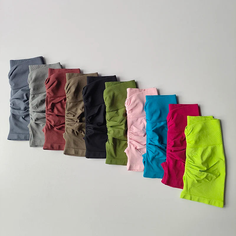 Peach-Lift High-Waist Fitness Shorts