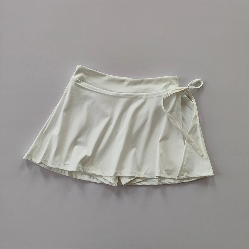 Side Split Skirt  with Pants and pocket