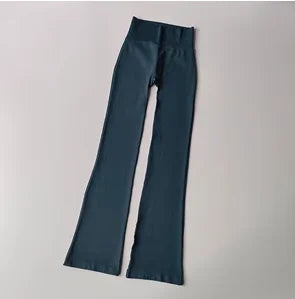 High-Waisted Flared Leggings, Compression Fit.